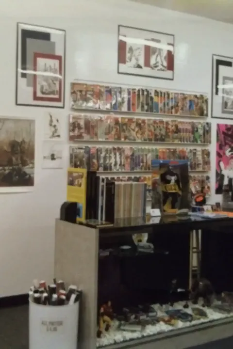 The back wall comics. This is where the expensive back issues were displayed.