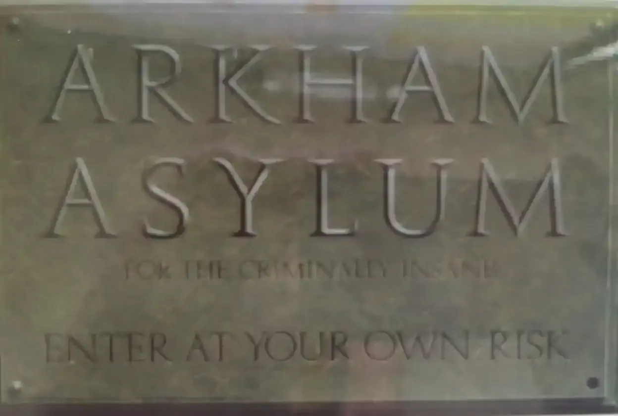 An Arkham Asylum promotional display