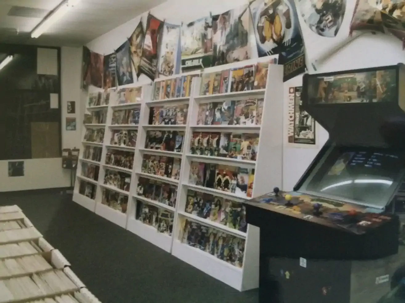 The expanded new comics racks