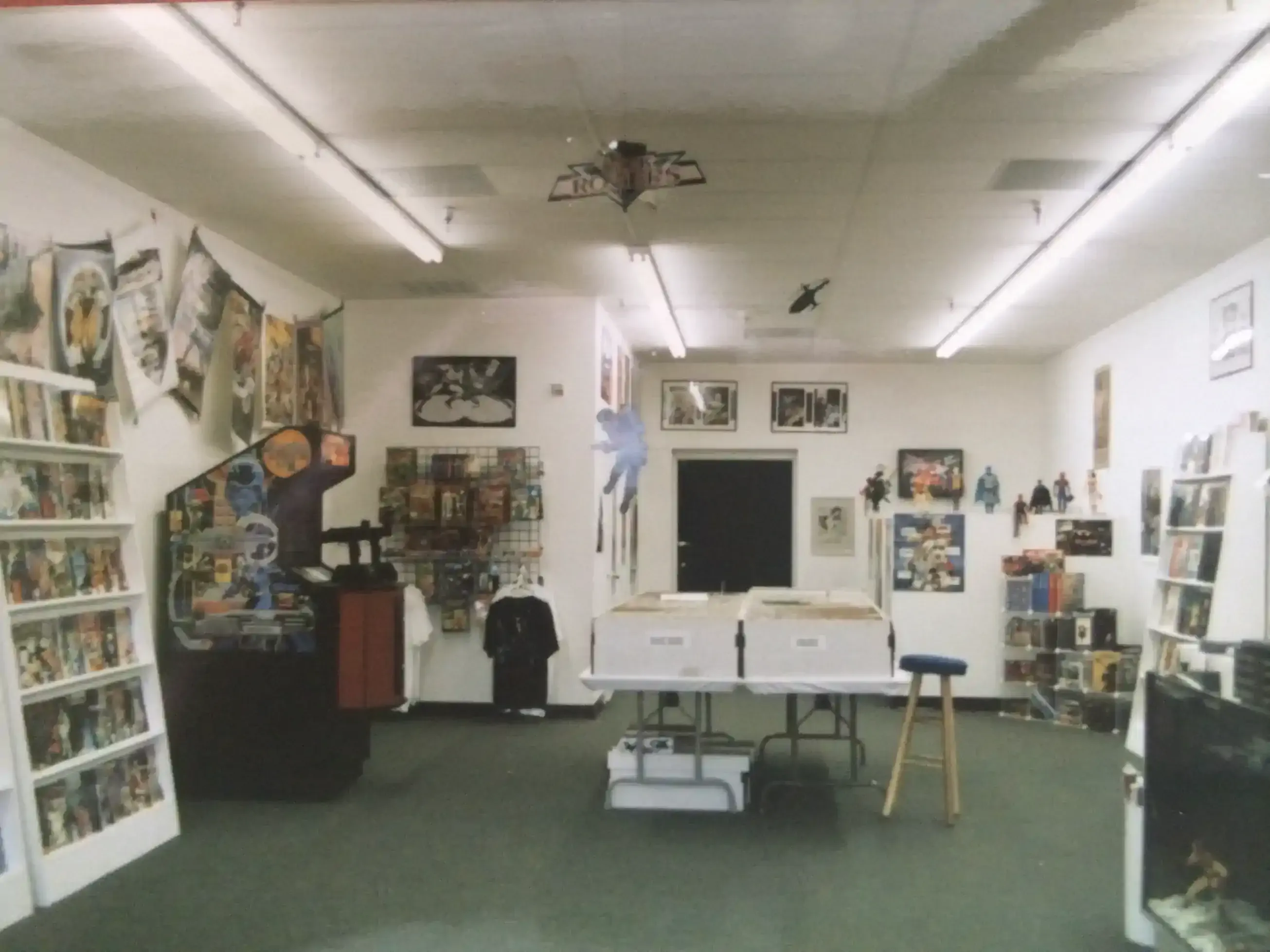 A much smaller back issue bullpen from the early days at Rocket Comics