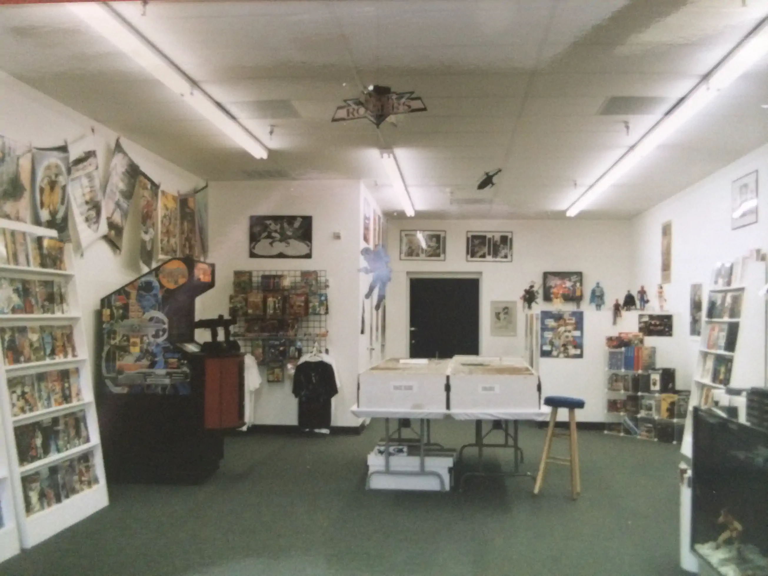 A much smaller back issue bullpen from the early days at Rocket Comics