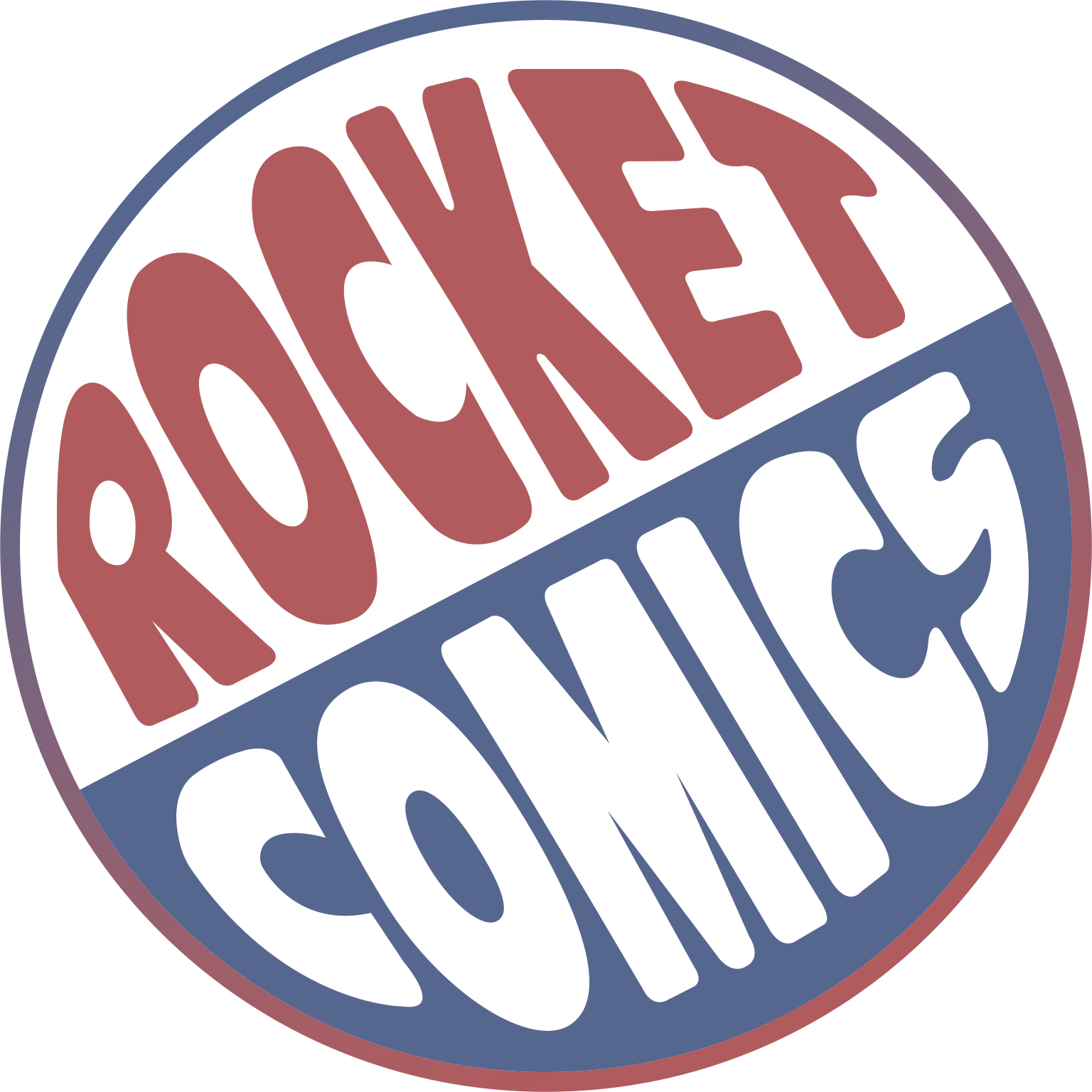 The original Rocket Comics logo.